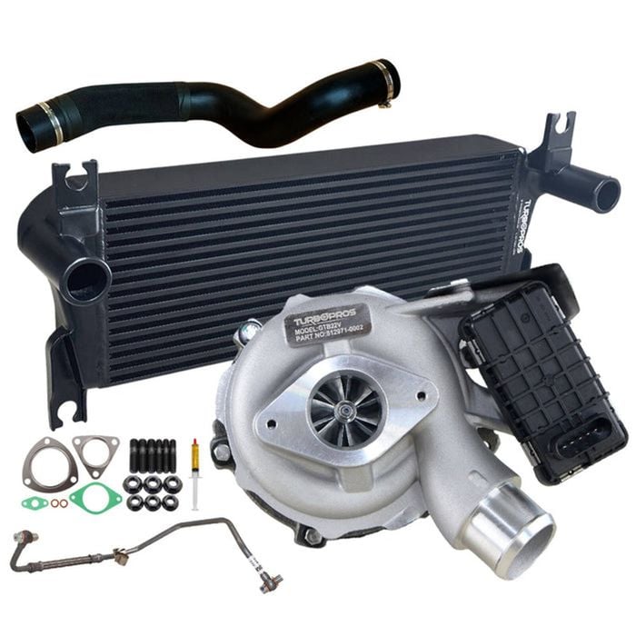 Upgrade Billet Turbo Charger With 106mm Intercooler & Hose And Genuine Oil Feed Pipe For Ford Ranger 3.2l 2011-2015