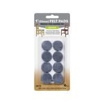 Slipstick 25mm Grey Round Premium Wool Blended Floor Protection Felt - 16 Pack