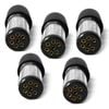 Elinz Trailer Plug 7 PIN Small Round Metal Connector Adaptor Socket Car Caravan Boat x5