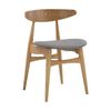 Modern Furniture Tricia 52x75cm Dining Chair - Oak & Grey
