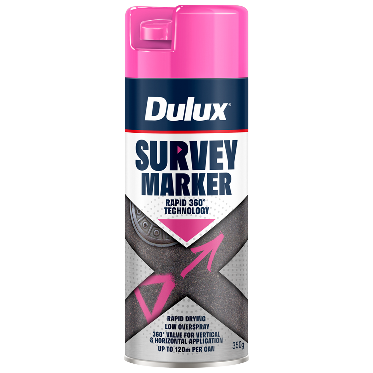 Dulux 350g Fluoro Pink Survey Marker Spray Paint - Fluoro Pink ...