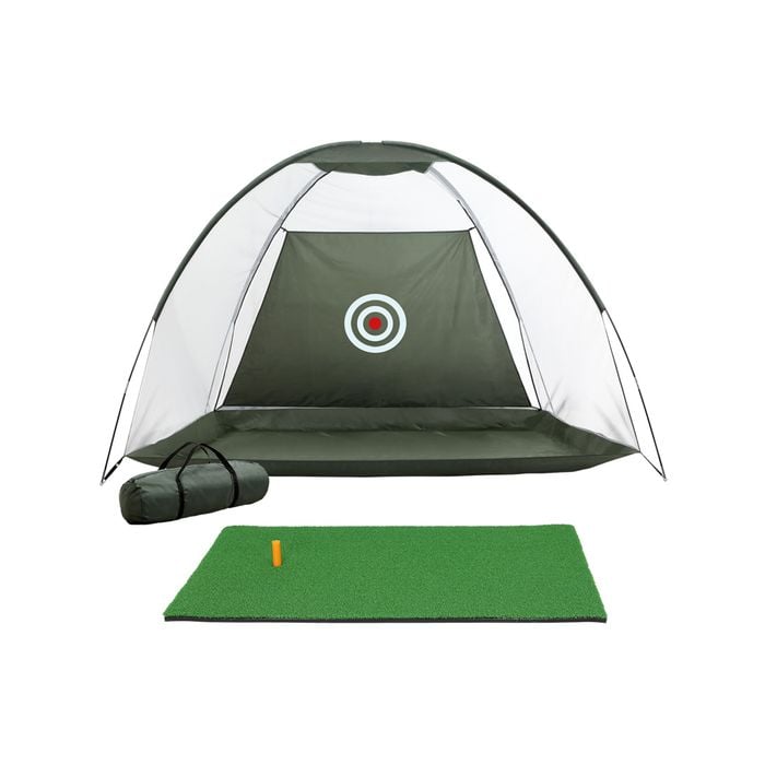 Everfit 3M Golf Practice Net And Training Mat- GREY