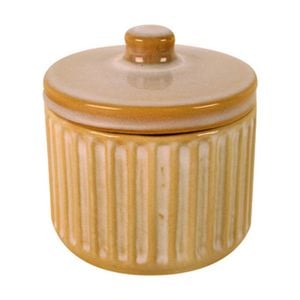 Maine & Crawford 9cm Inuk Ceramic Can Home Decor Storage Container w/ Lid Cream