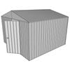 Build-a-Shed  3 x 3 x 2.3m Gable Single Hinged Door Shed - Zinc