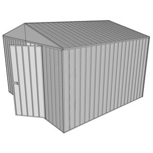 Build-a-Shed  3 x 3 x 2.3m Gable Single Hinged Door Shed - Zinc