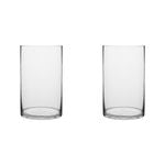2PK Ecology Fleur Wide Cylinder Glass Vase Decorative Flower Vessel 25cm