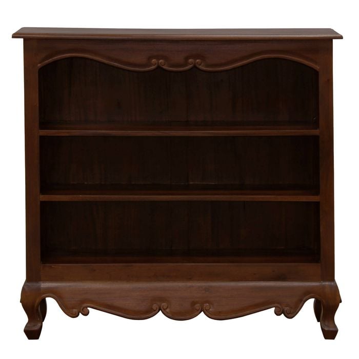 Queen Anne Low Bookcase - Mahogany