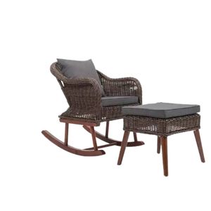 Cannes Rocking Chair with Foot Stool