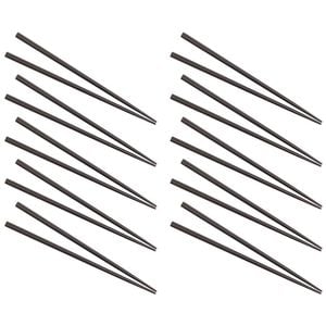 10PK D.Line Lacquered Wooden Chopstick Food Noodles Utensil - Black
