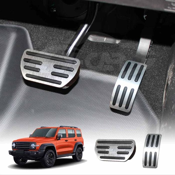 Foot Pedals Pads Cover Aluminu Anti-Slip Accelerator Brake for GWM Tank 300 2023-Onwards