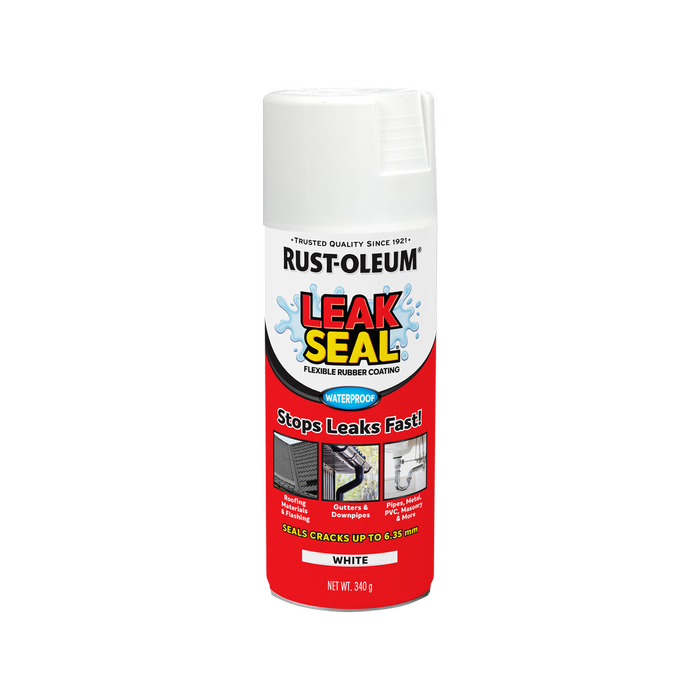 Rust-Oleum 340g White LeakSeal Flexible Rubber Coating Spray