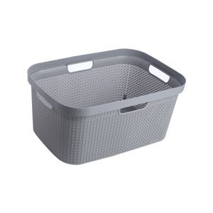 Ezy Storage 50L Mode Laundry Basket - Grey 