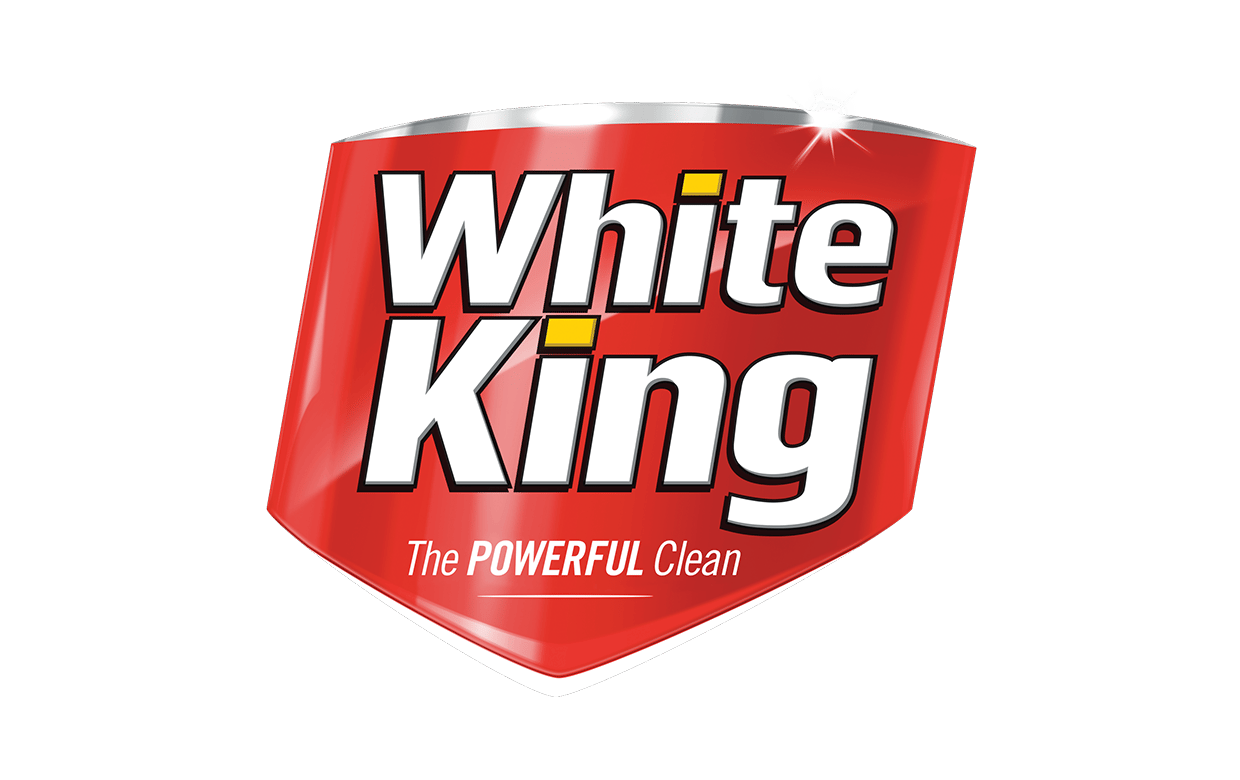 White king logo in red and white