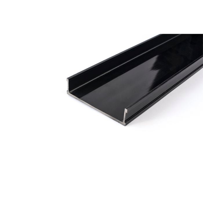 Grates 2 Go 1000mm Black Modular Shower Drain Base Channel