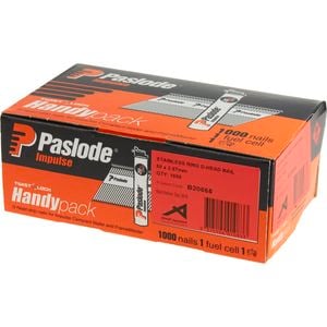 Paslode Impulse 50 x 2.87mm Stainless Steel Ring D-Head Nail - 1000 Pack