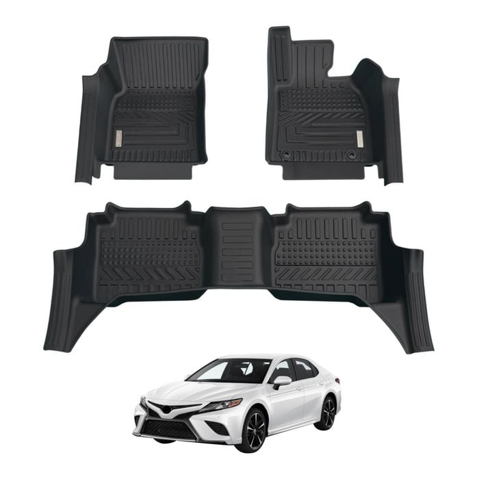 AUSGO Car Floor Mats for Toyota Camry Hybrid 2017-2024 All-Weather Floor Liners
