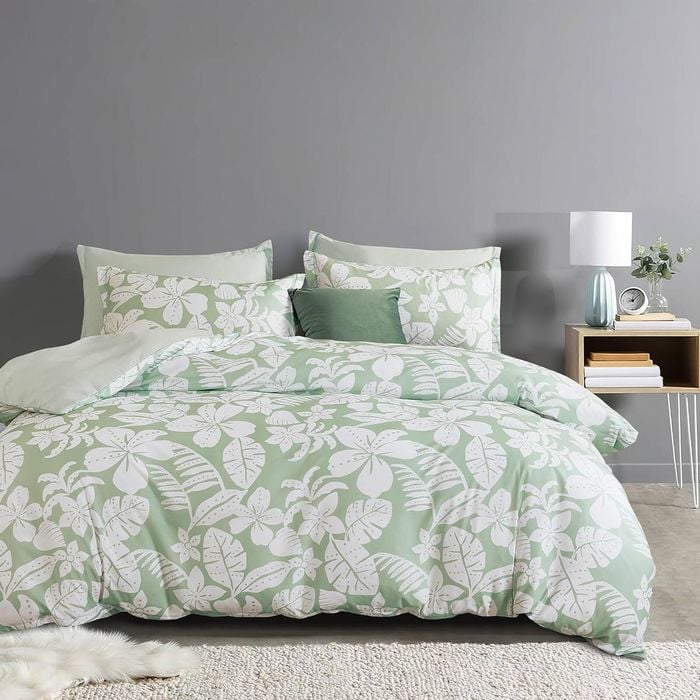 CleverPolly 100% Microfibre Reversible Quilt Cover Set – Ultra Soft, Durable & Easy-Care with Zipper Closure - Sandy - Double