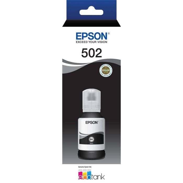Epson Epson T502 Black EcoTank 502 Ink Toner Bottle C13T03K192 Genuine Original