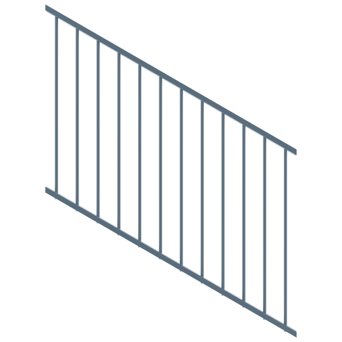 ProtectorAl 350-1200 x 900mm Deep Ocean Raked 16-30º Flat Top Garden Fence Panel
