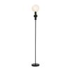 Oikiture Floor Lamp Standing Lamp Globe  Shade Black Metal