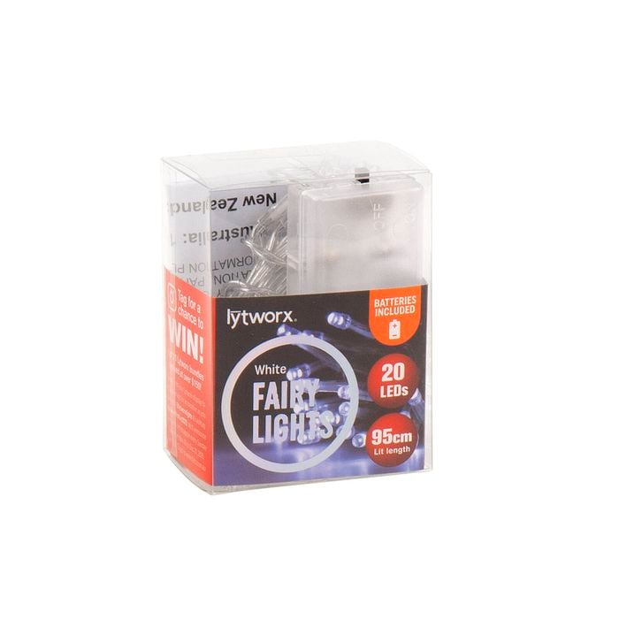 Lytworx White Fairy Lights Pk20