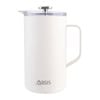 Oasis Oasis Stainless Steel Double Wall Insulated Coffee Press 8 Cup Alabaster