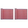 2PK Porto Lola Polycotton Ribbed Table Runner 33x180cm Fuchsia