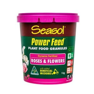 Seasol 1kg Tub Power Feed Plant Food Granules For Roses & Flowers