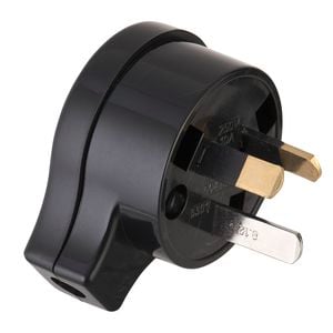 Deta 10Amp Side Entry Plug Top - Black