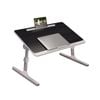 SOGA 60x40cm Black Small Foldable Laptop Bed Table