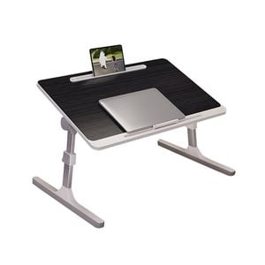 SOGA 60x40cm Black Small Foldable Laptop Bed Table