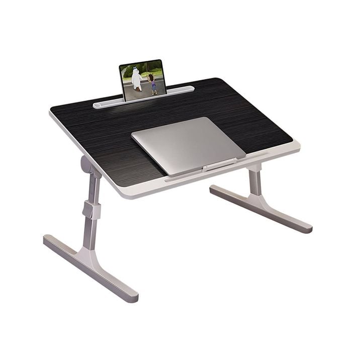 SOGA 60x40cm Black Small Foldable Laptop Bed Table