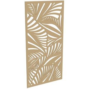 ProtectorAl 300-1200w x 1201-2400h Gold Matt/Gloss White Jungle Unframed Composite Deco Panel