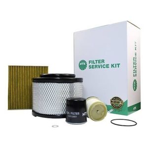 NTK Complete Filter Service Kit for Toyota Hilux SR KUN16R Ute 2005-2015 3.0L | Air, Oil, Fuel, Cabin Filter