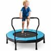 Costway Kids Trampoline Round Bouncer Activity Center Blue