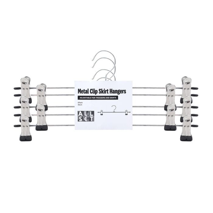 All Set Metal Clip Hanger - 5 Pack