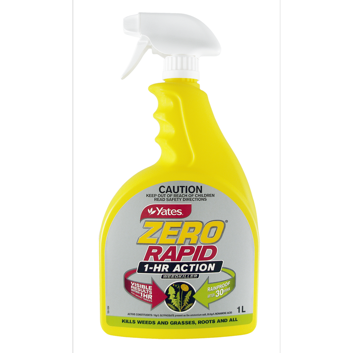 Yates 1L Ready To Use Zero Rapid 1 Hour Action Weed Killer