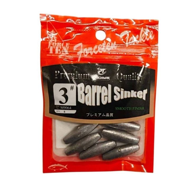 Forceten Size 3 Barrel Fishing Sinker