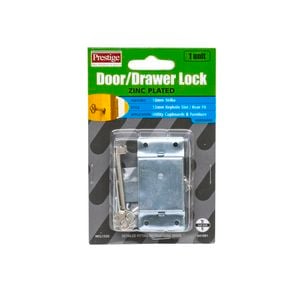 Prestige Zinc Plated Keyed Cupboard Lock