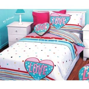Bloomington Kids Workshop Country Girl Quilt Cover Set Single 140 x 210 cm