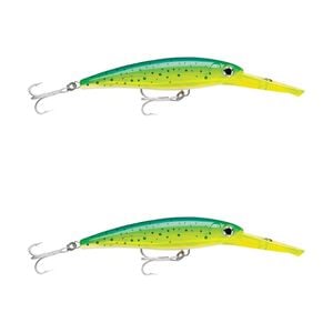 2x Rapala 18cm X Rap Magnum 40 Deep Diving Trolling Lures - Dorado