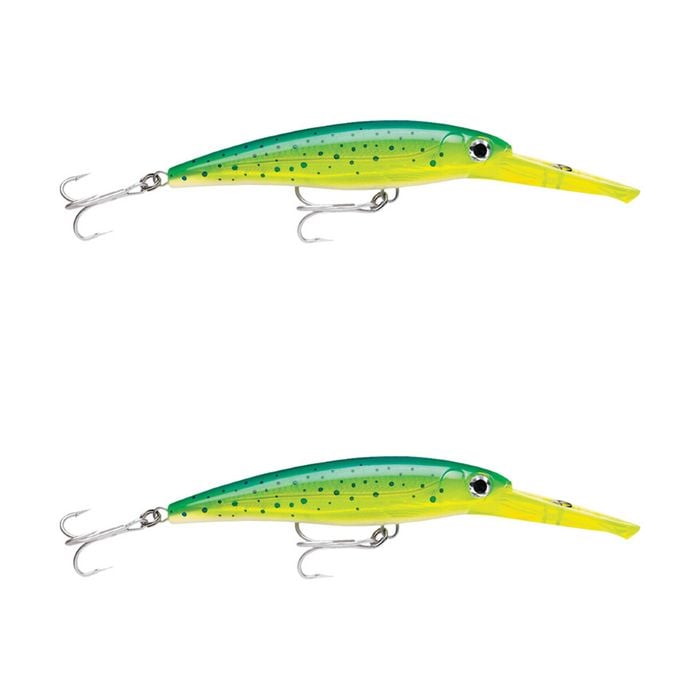 2x Rapala 18cm X Rap Magnum 40 Deep Diving Trolling Lures - Dorado