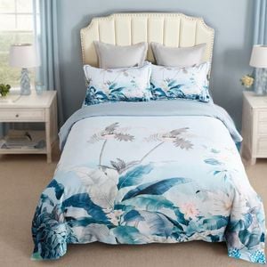 Fabric Fantastic King Size Tropical Quilt/Doona/Duvet Cover Set