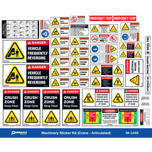 Pinnacle Crane Articulated Machinery Sticker Kit