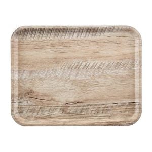 Cambro Canteen Tray Madeira Laminate Light Oak 460mm Commercial Food Service Dining Tray