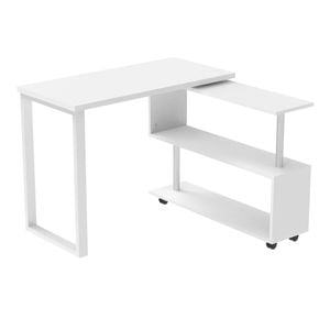 Advwin 360° Rotating L-shaped Computer Office Desk