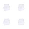 4PK Urban Kitchen Clear Containers w/ Valve Top S3 Practical 500ml, 1L, 2L
