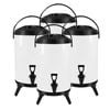 SOGA 4X Stainless Steel Insulated Beverage Dispenser with Tap 16L White