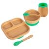 Tiny Dining 5pc Bamboo Segmented Baby Weaning Set