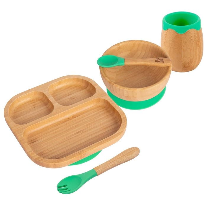 Tiny Dining 5pc Bamboo Segmented Baby Weaning Set